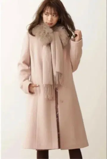 [ 미사용 새상품, 택 포함 ] 4way 퍼스트 포함 노카라 코트