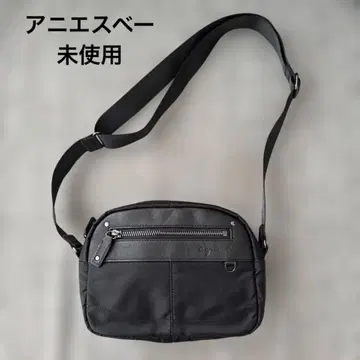 미사용 에네스베 블랙 나일론 숄더백