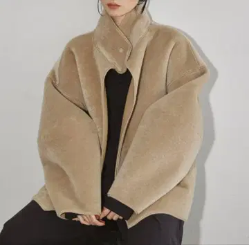 TODAYFUL 스탠드 카라 보아 자켓