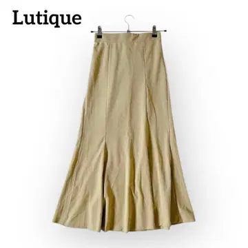 새상품급 롱 플레어 스커트 [ M ] 스트레치 개더 맥시 길이 허리밴딩