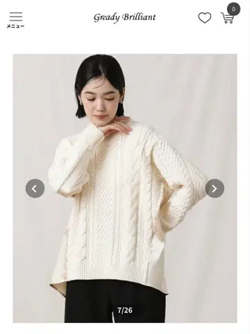 [ Gready Brilliant ] 케이블 x 새틴 보틀넥 니트
