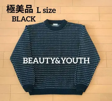 컨디션 최상 BEAUTY&YOUTH 바즈아이 니트 블랙