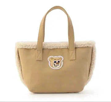 [ 미사용 ] LOVEARY 베이지 토트백 테디베어 자수