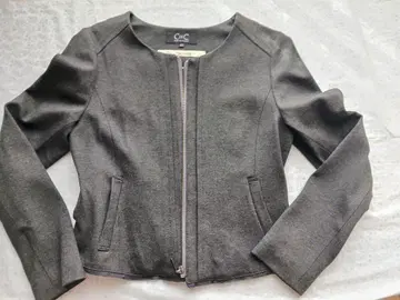 노카라 자켓 그레이