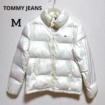 TOMMY JEANS 화이트 다운 자켓 M 사이즈