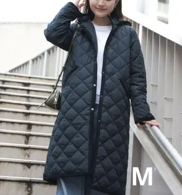 BEAMS HEART 퀼팅 자켓 M 네이비