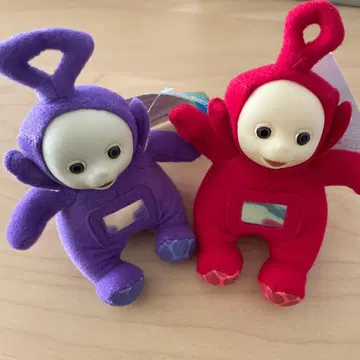 텔레토비즈 앉은 마스코트 2개 세트