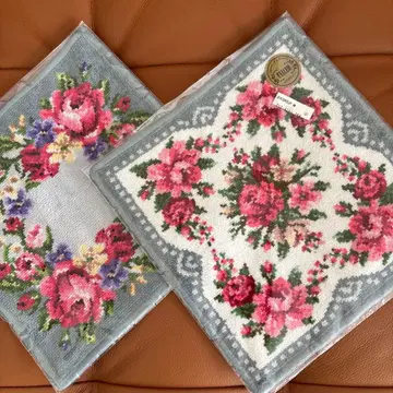 FEILER 페이 손수건 로즈 장미 2장 세트 미사용 새상품