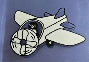 블루 비행기 클리어 파일과 배지 사카자키 치하루전 Suica 펭귄