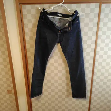 글로벌 워크 M 사이즈 다크 데님 스트레이트 청바지