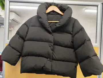 블랙 다운 자켓 더블 라이닝