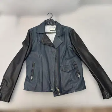 Vanishing Elephant 네이비 가죽 자켓 M