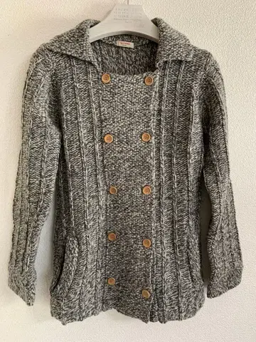 차일드우먼 더블 브레스트 니트 가디건 CHILD WOMAN