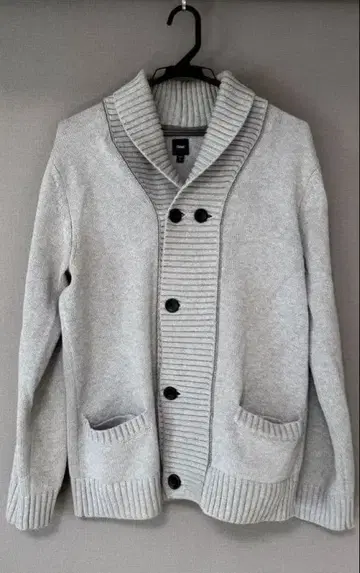 Gap 남성용 그레이 숄카라 니트 가디건 M