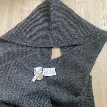 새상품 야마다야 nouer 울 블렌드 후디 스톨 블랙 머플러