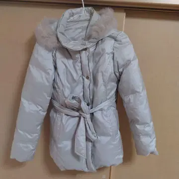 택 포함 새상품 에마 제이 다운 코트 리버서블 실버 그레이 M 사이즈