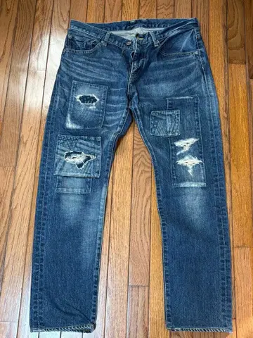 TK 타케오 키쿠치 리페어 데님 상태 좋음