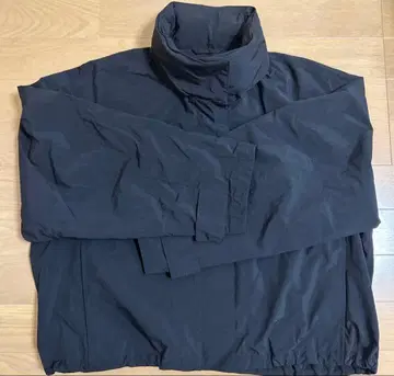 유니클로 윈드프루프 스탠드 블루종 블랙 S