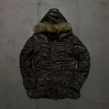 00s archive Y2K 다운 재킷 올리브