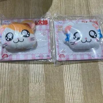 하무짱즈 봉제 인형 헤어 클립 2개 세트