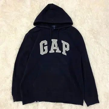 [ 새상품급 ] GAP 갭 후드티 L 네이비 로고 캐주얼