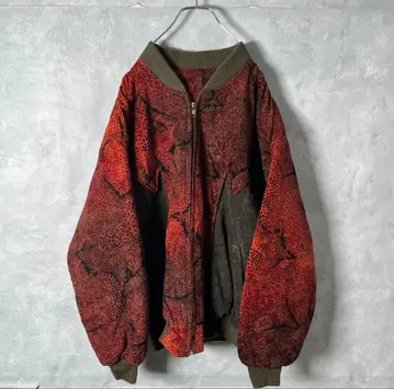 MA-1 leopard pattern blouson jacket