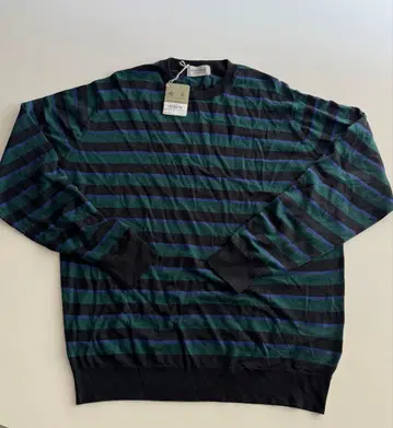 새상품 JOHN SMEDLEY 스트라이프 스웨터 L 사이즈