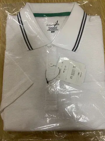 택 포함 새상품 미개봉 ALBATROSS 화이트 골프 반팔 피케 셔츠