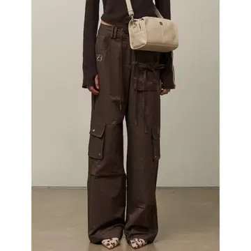 illigo String Cargo Banding Pants Brown