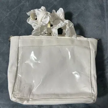 자카마트 A4 이타백 화이트 프릴 토트