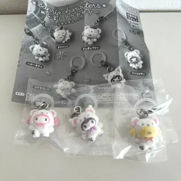 산리오 메지루시 액세서리 포근포근 스노우 3개 세트