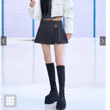 GRL 새상품급 통굽 롱 부츠