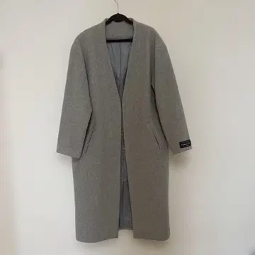 라이트 그레이 롱 코트