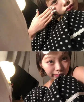 완판템 haku nugu anji 플리스 도트 팬츠 물방울 패턴