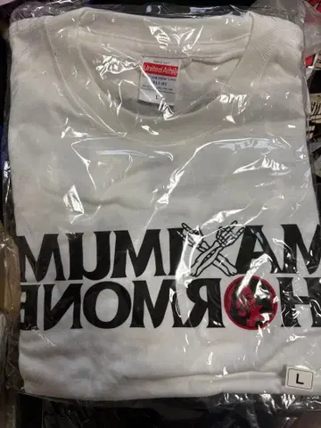 미사용 새상품 맥시멈 더 홀몬 복페코 CREW 롱 T셔츠 사이즈 L