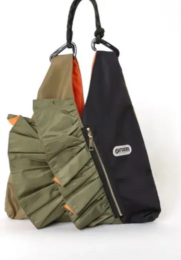 RISLEY OUTDOOR PRODUCTS 바이컬러 프릴 백