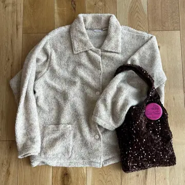 Vintage 플리스 보아 자켓 가디건