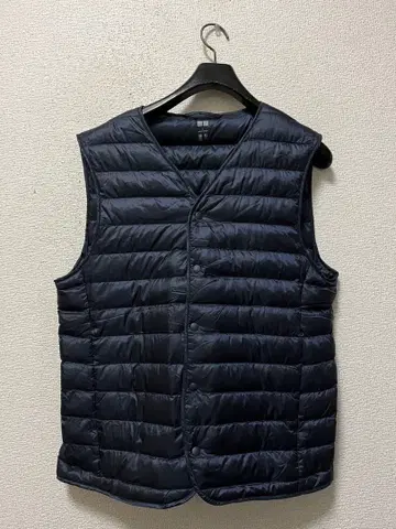 유니클로 울트라 라이트 다운 베스트 / L 다크 네이비 다운 90% 버튼