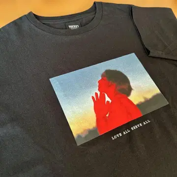 후지이 카제 love all serve all 티셔츠 M 사이즈