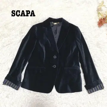 s.2405 [스캐파] 여성용 테일러드 자켓 벨로아 블랙