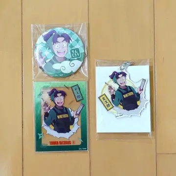 닌타마 타워 레코드 카페 시오에 아크릴 카드 아크릴 키링 캔뱃지
