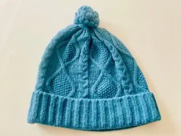 LL Bean 케이블 짜임 니트 모자 어스 블루 새상품급!