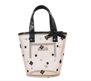 [ 미사용 ] MAYBE MOUNT 메쉬 백 클리어/블랙