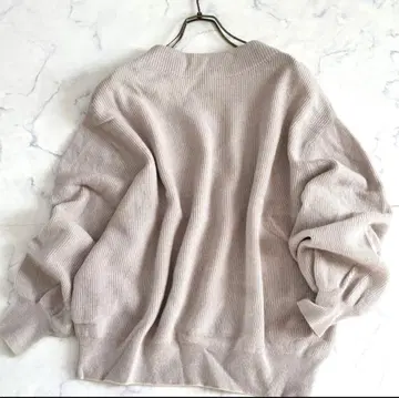 UNITED ARROWS 베이지 긴팔 니트