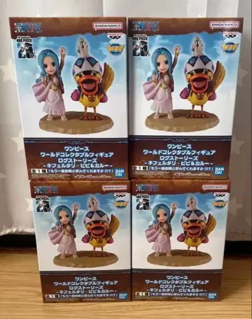 원피스 월드 컬렉터블 피규어 네펠타리 비비 & 카루 4체