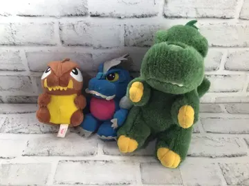 W544 GODZILLA 봉제 인형 3점 고질라 가메라 레트로