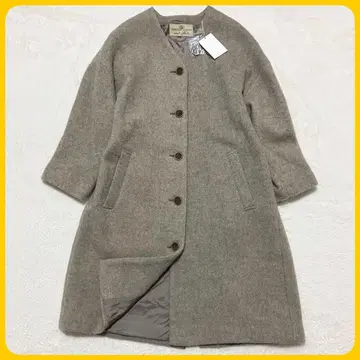 미사용급 택 포함 nest Robe 노카라 울 롱 코트 F