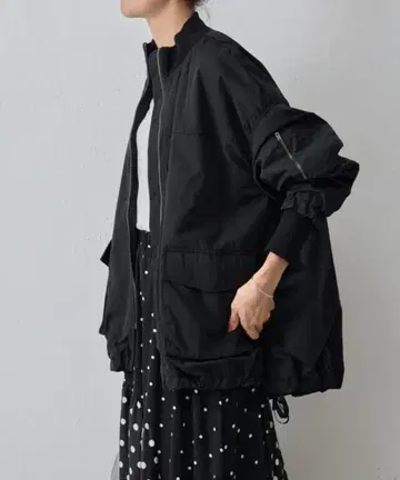 BEARDSLEY 플레어 MA-1 블루종 블랙