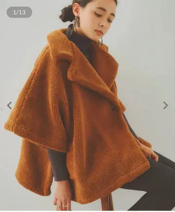 [ 새상품급 ] 고베 레터스 보아 케이프 코트