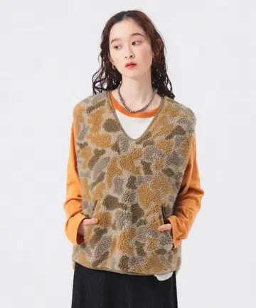 BEAMS BOY 자카드 보아 풀오버